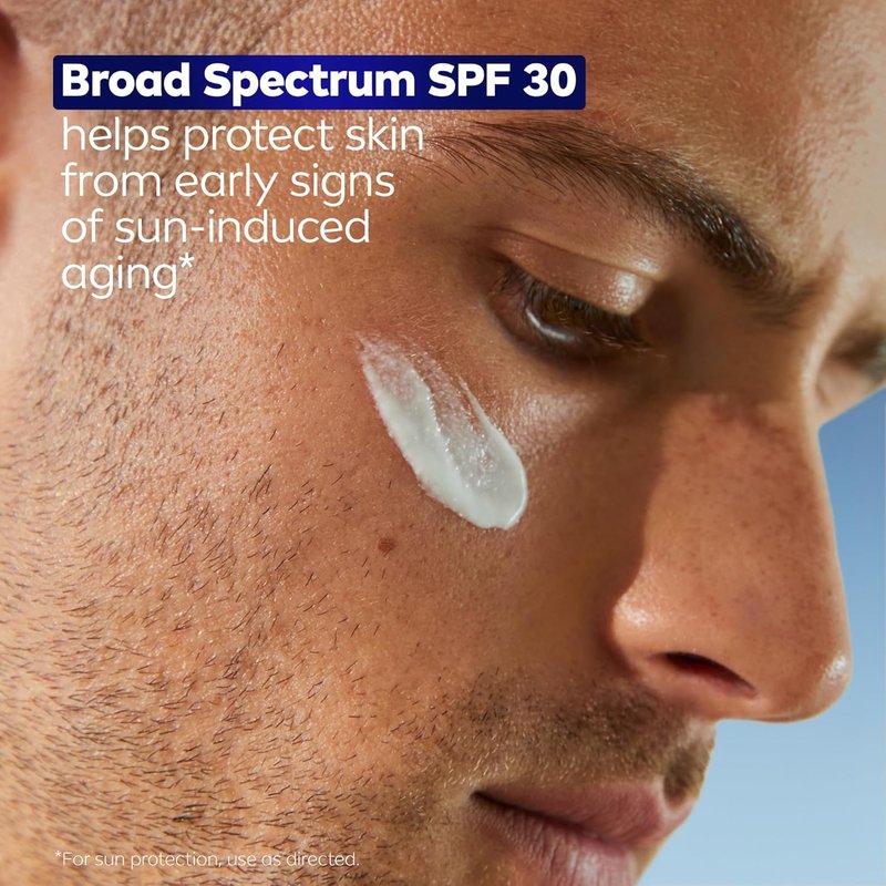 NIVEA MEN Age Defense Daily Face Moisturizer - SPF 30, Pro-Retinol & Hyaluronic Acid | 1.7 Fl Oz