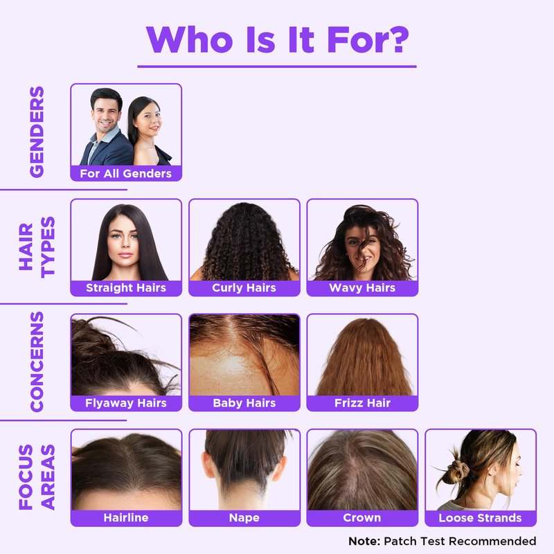 Orgatre Hair Finishing Stick for Flyaways – Anti-Frizz Hair Wax Stick for Smooth, Sleek Hair – Curl Definer & Long-Lasting Hold – Non-Greasy Hair Styling Solution for Women – 15g