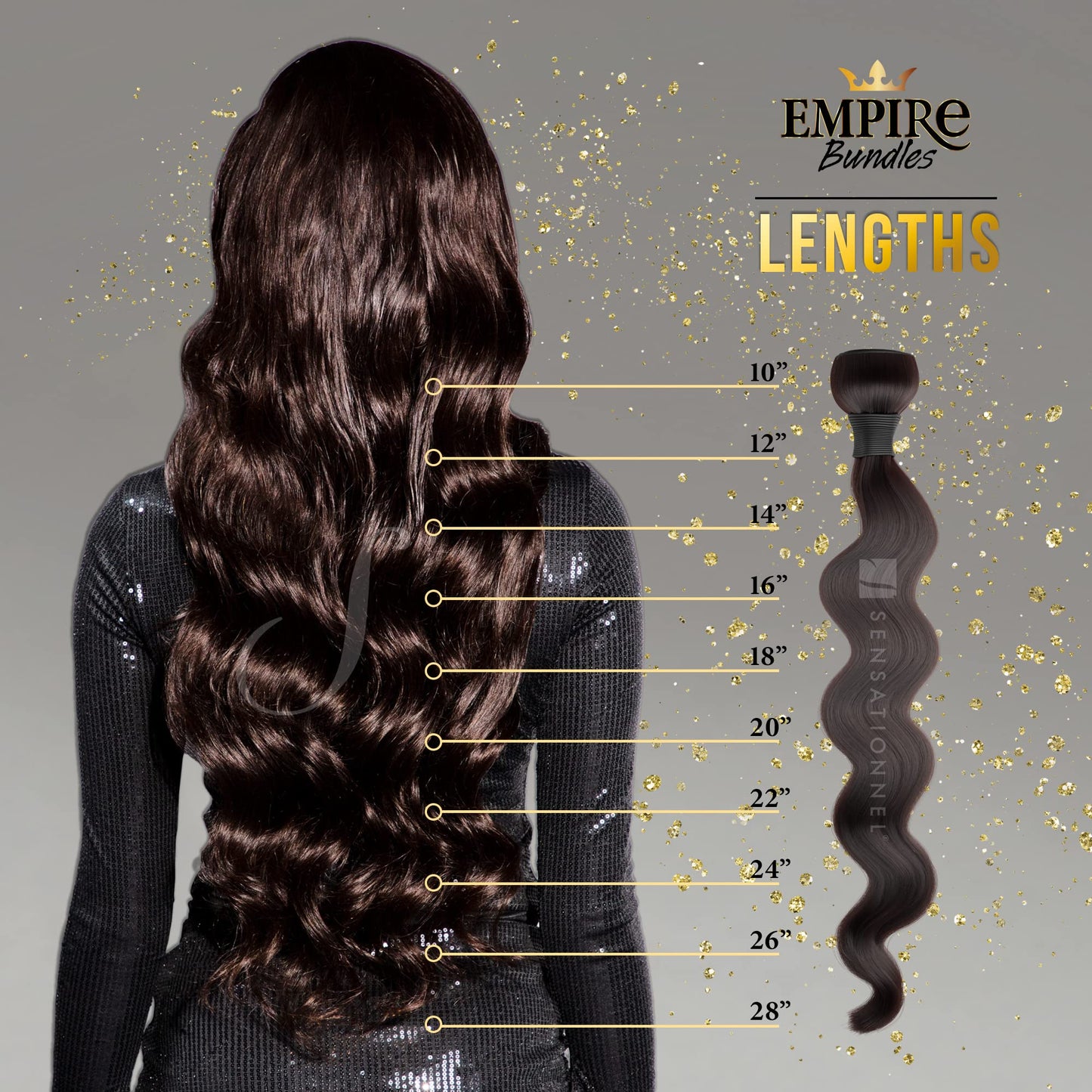 Sensationnel Empire bundle 4x4 closure - straight HD lace large free parting lace frontalclosure unprocessed human hair weave (12 inch, NATURAL/BLACK)