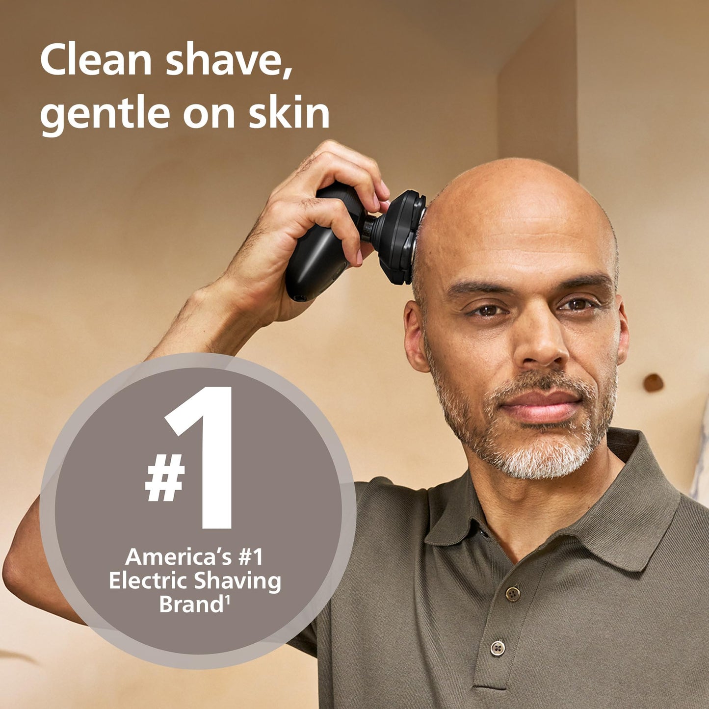 Philips Norelco Head Shaver Pro 5000 Series - Electric Shaver for Men and Women, 360° Flexing Head & ComfortCut Blades for Clean Shave, Gentle on Skin, Model HS5980/40
