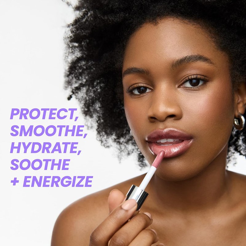 Wonderskin Tinted Lip Oil Rehab Serum - Hydrating, Non-Sticky Deep Red Tint for Dry Lips | Honey