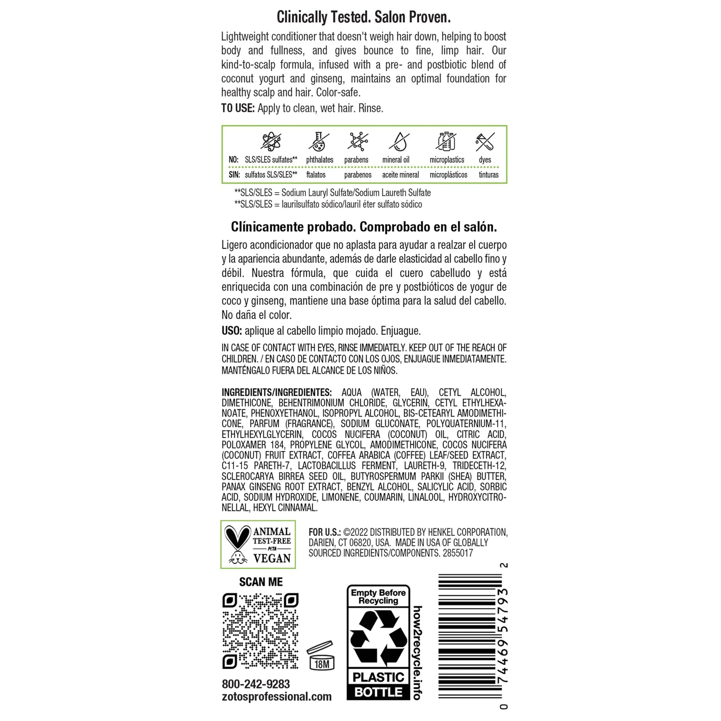 Biotera Ultra Thick & Full Volumizing Conditioner | Fine or Limp Hair | Microbiome Friendly | Vegan & Animal Test Free | Paraben Free | Color-Safe | 32 Fl Oz