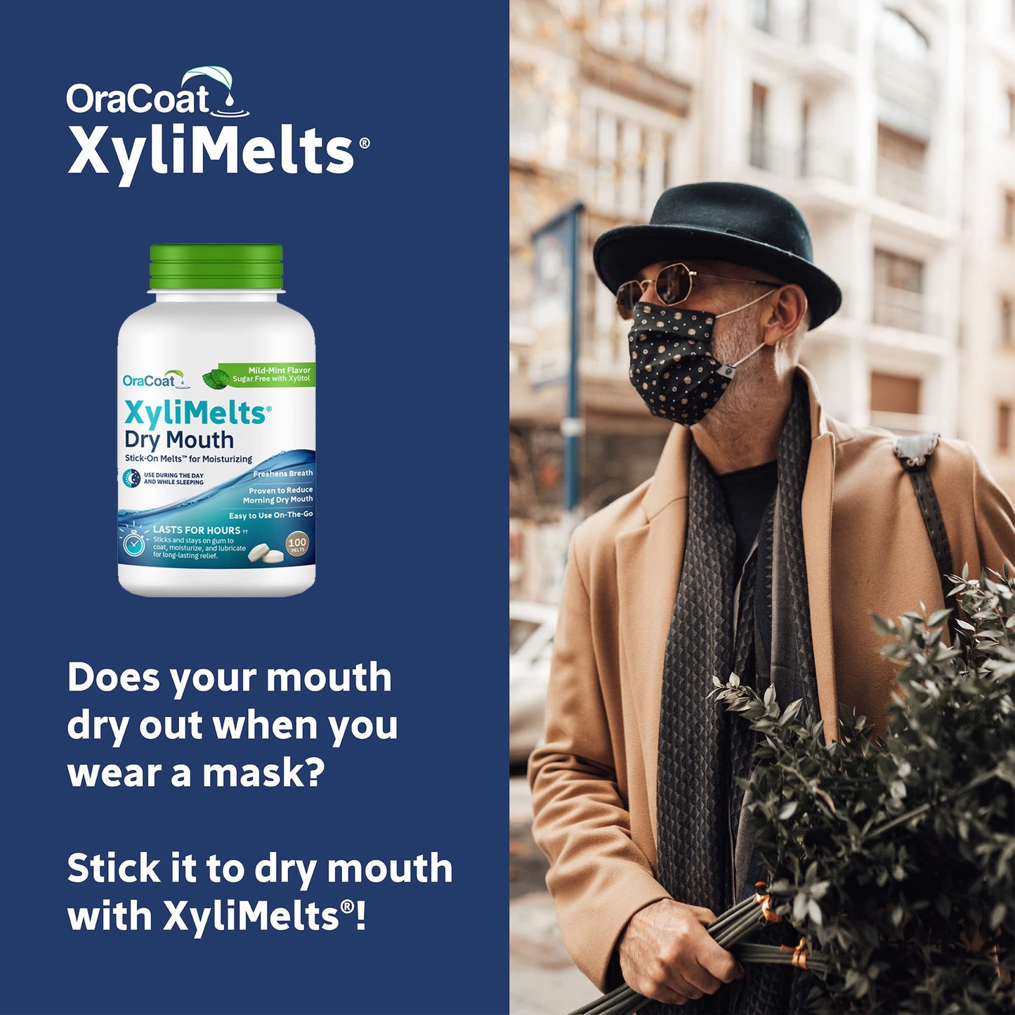 OraCoat® XyliMelts Bundle Mild Mint 100 Count and Mild Mint 40 Count, Dry Mouth Relief Products