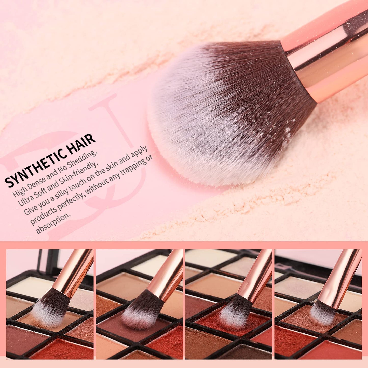 DUcare Makeup Brushes+Makeup Blender Sponge