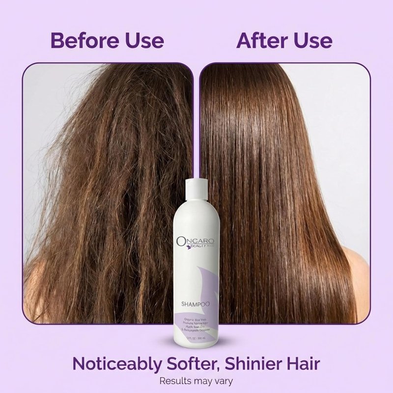 Organic Hydrating Shampoo - Sulfate-Free Probiotic Formula with Aloe Vera & Peptides | Promotes Healthy Hair Growth - 12 fl oz