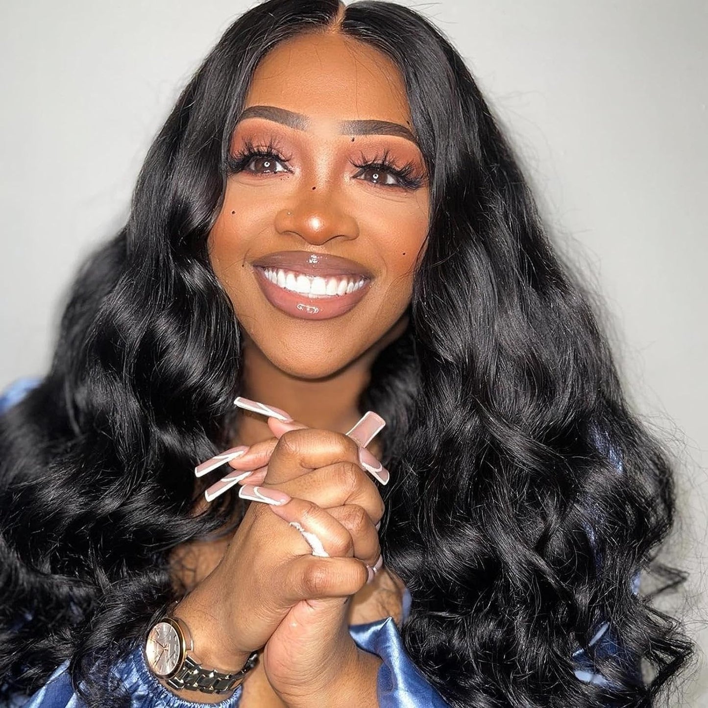 Body Wave Bundles Human Hair 16 Inch 12A 100% Unprocessed Brazilian Virgin Hair Body Wave Bundles Human Hair Extensions Natural Color