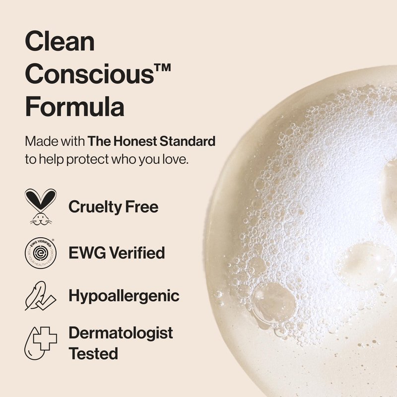 The Honest Company 2-in-1 Baby Shampoo & Body Wash, Tear-Free, Hypoallergenic, Naturally Derived, Lavender Calm Scent, 10 fl oz