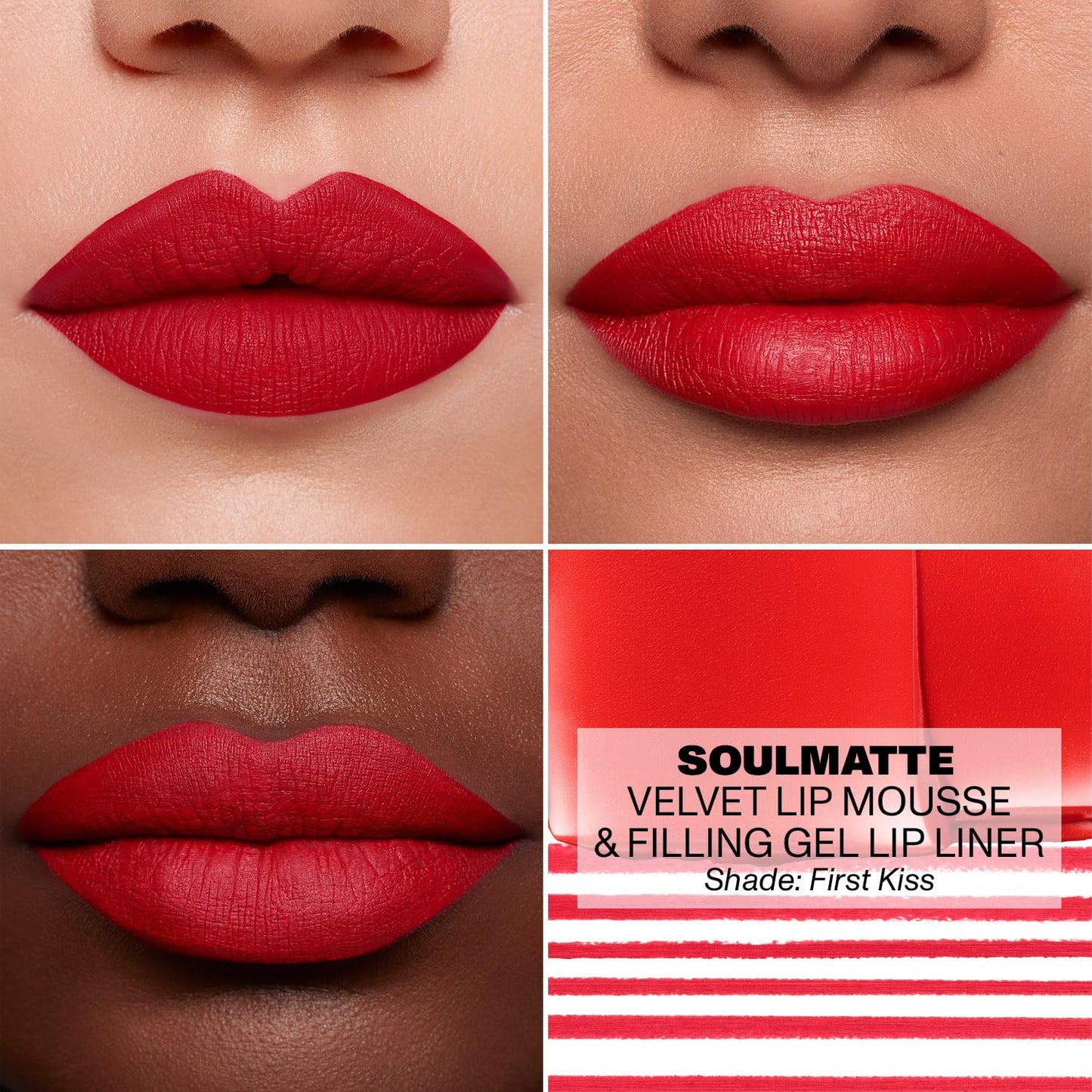 MORPHE Soulmatte Gel Lip Liner - Creamy Lip Pencil with a Matte Formula - Precision Contour Pencil with Sweet Almond & Tea Seed Oil for Long-Lasting Definition - First Kiss (0.007 oz)