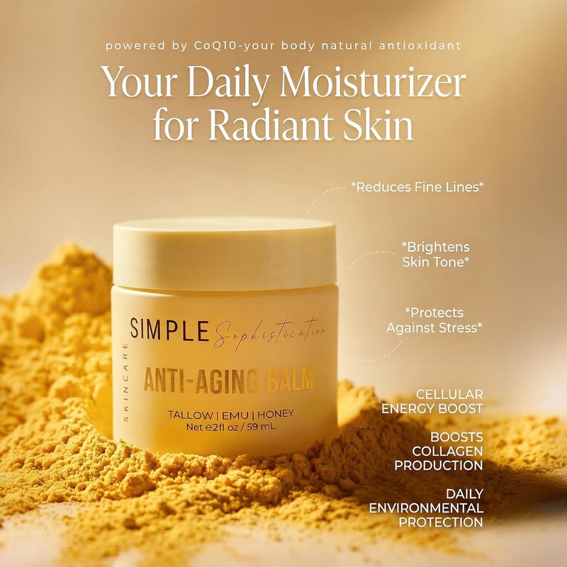Tallow Emu Honey Balm - Nourishing Face & Body Moisturizer with Manuka Honey & Emu Oil | Non-Greasy Anti-Aging Skincare