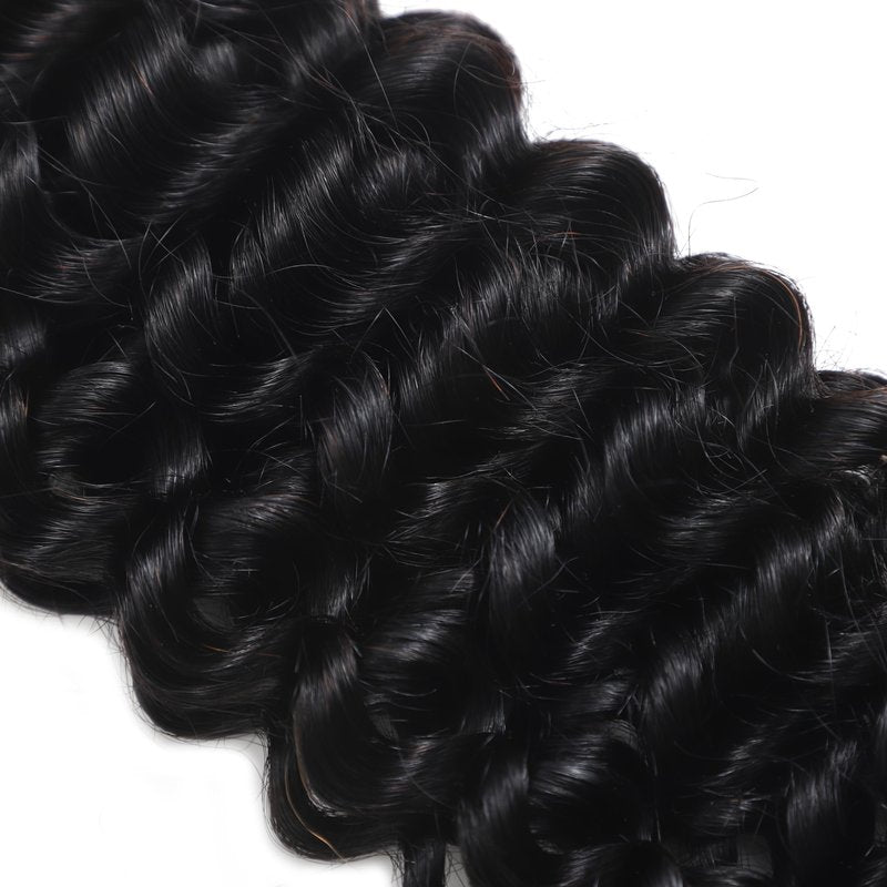 Human Braiding Hair for Boho Braids 2 Bundles 100g 18Inch Water Wave Human Hair Braiding Hair 12A Brazilian Virgin No Weft Hair Extensions for Bohemian Knotless Braids Bulk Human Hair for Braiding