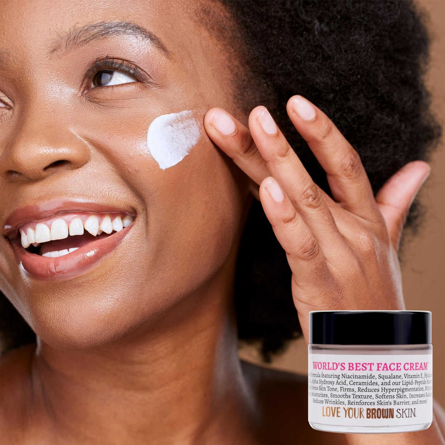Beauty Of The Nile World’s Best Face Cream™ for Skin-of-Color, Anti Aging Reverse Signs of Aging Hydrates Niacinamide Squalane Hyaluronic Acid, 2 oz