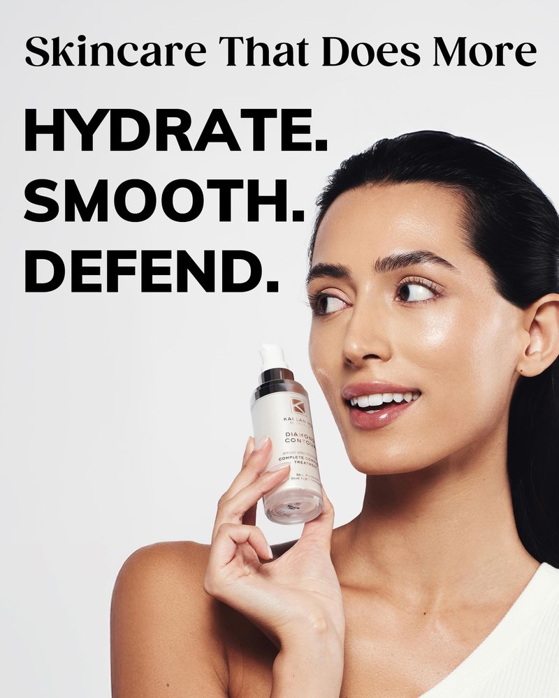 KAPLAN MD Diamond Contour Broad Spectrum SPF 30 - Complete Complexion Treatment, Hydrating Sheer Coverage, UVA/UVB & Blue Light Protection, Fragrance-Free, Medium Tinted Sunscreen for Face
