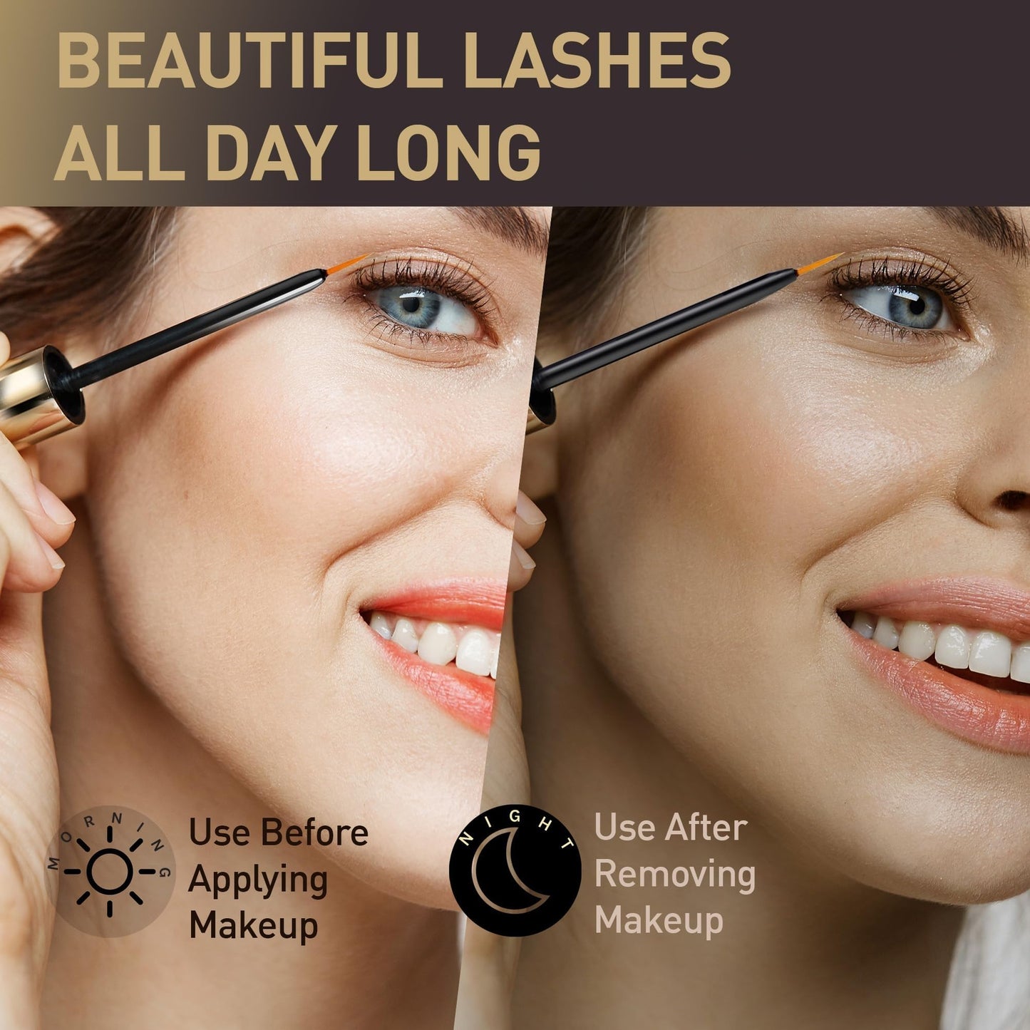 Eye Lash Serum for Eyelash -Rapid Growth Advanced Eye Lash Serum With Irritation-Free Formulate for Natural Lashes and Eyebrows