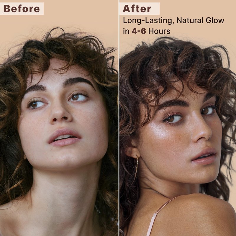 Bronzing Face Tanner Spray Mist, Sunless Face Tanning Water, USA Made with Natural & Organic Ingredients