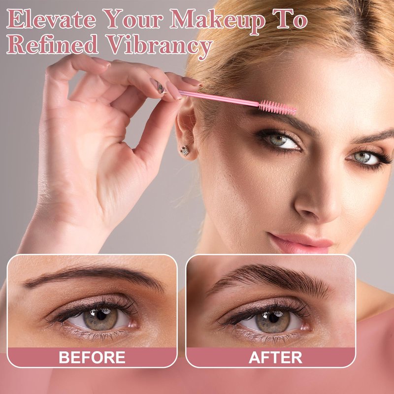 68 Pcs Brow Lamination Supplies with Eyebrow Tattoo Plastic Wrap Brow Mapping String Angled Flat Eyeliner Brush Disposable Micro Eyebrow Spoolies Lip Brush Swabs for Eyebrow Lift Tint