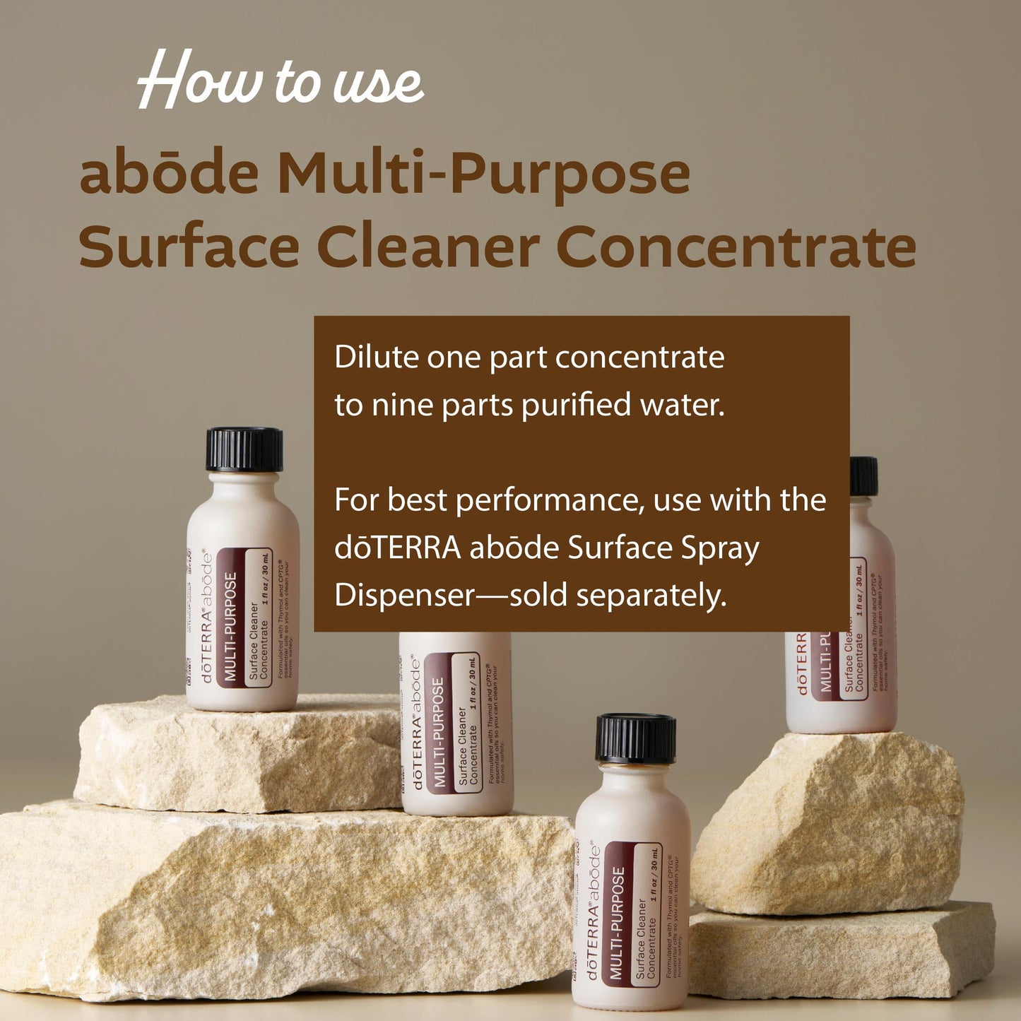 doTERRA Abode Cleaner Concentrate - 4 Pack
