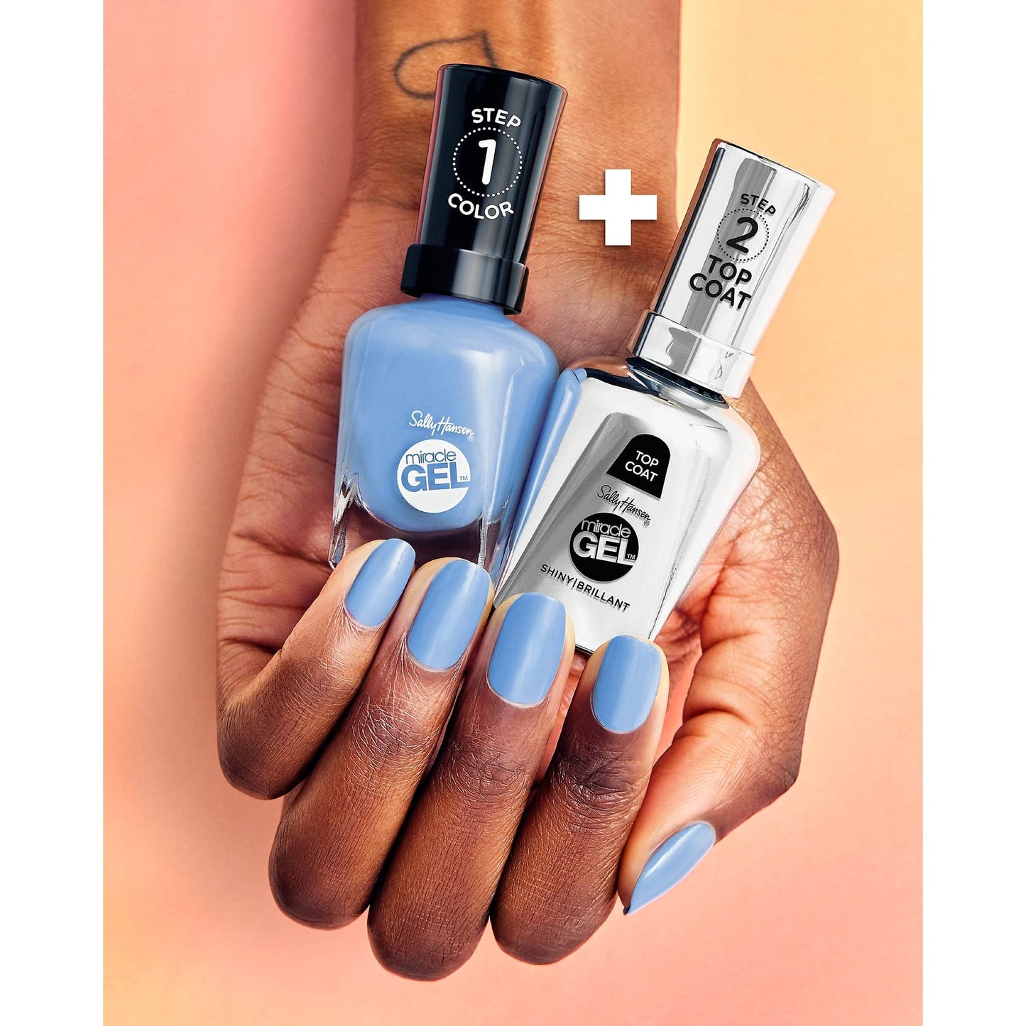 Sally Hansen Miracle Gel™, Combustealble, Long Lasting, Gel-Like Formula, No UV Lamp Needed, Blue Nail Polish