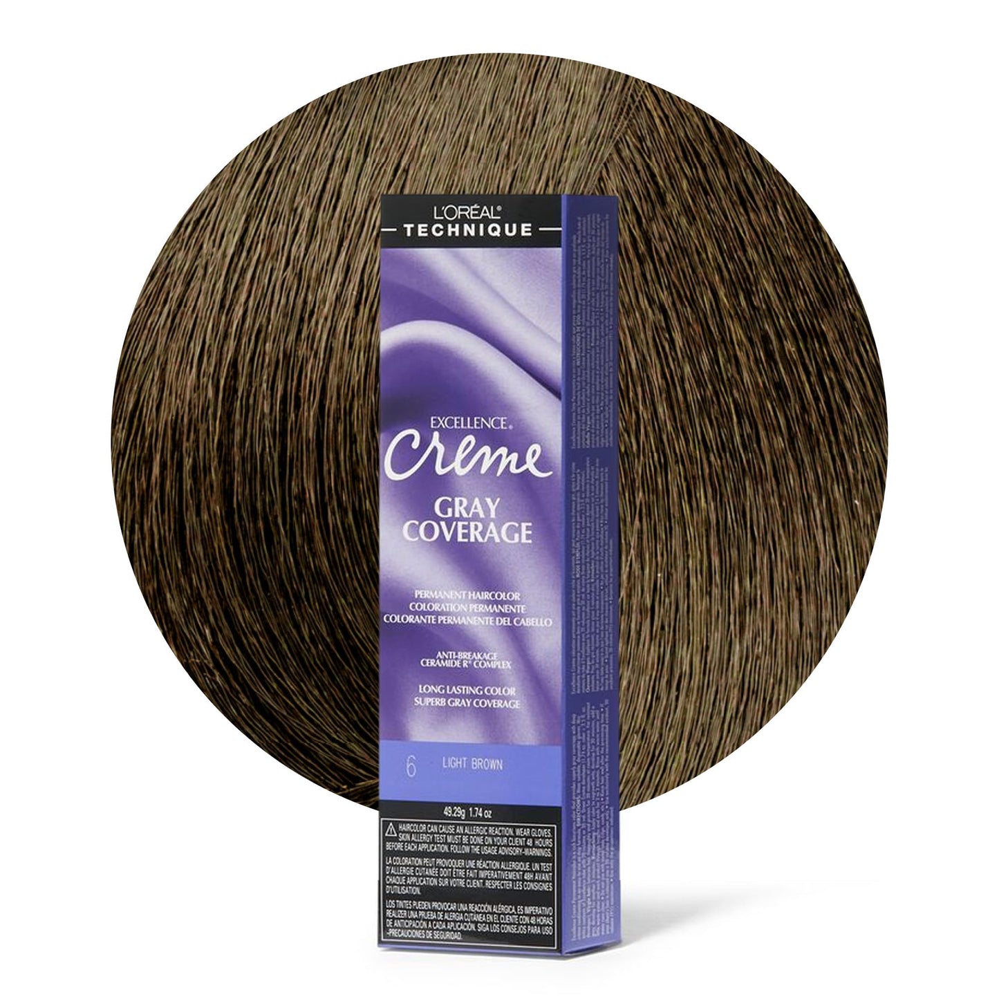 L'Oréal Technique Excellence Crème Permanent Hair Color – Light Brown