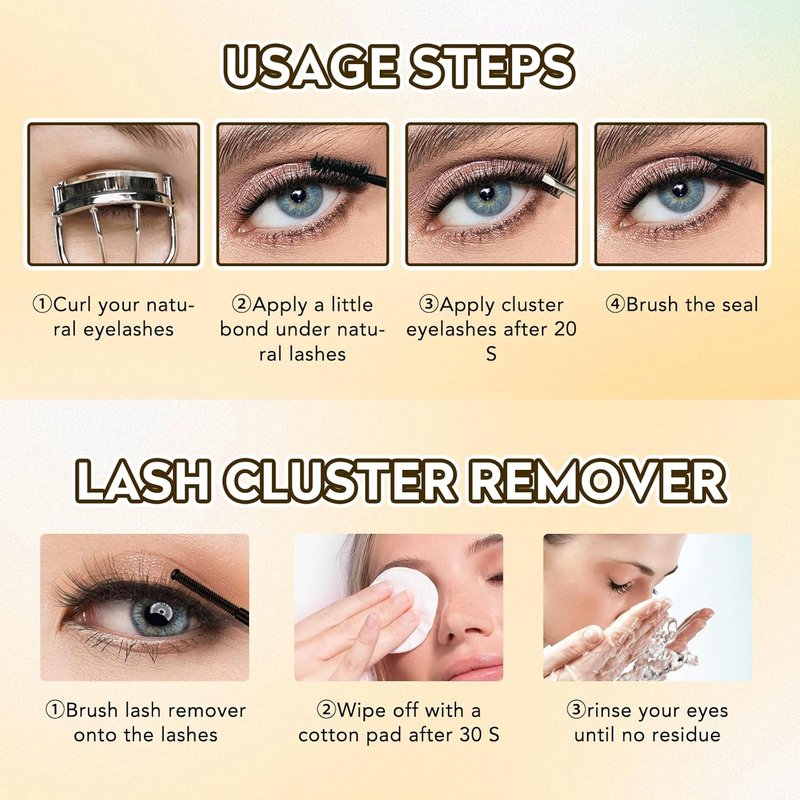 Lash Clusters - 168 Pcs D Curl Individual Eyelashes | Soft Wispy DIY Extensions 8-16mm