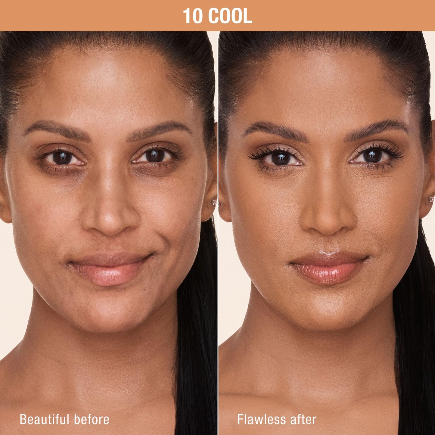 Charlotte Tilbury Airbrush Flawless Matte Foundation - Full Coverage Liquid Makeup with a Natural-Matte Finish - Smoothes & Blurs Pores - Waterproof & Transfer Resistant - 10 Cool