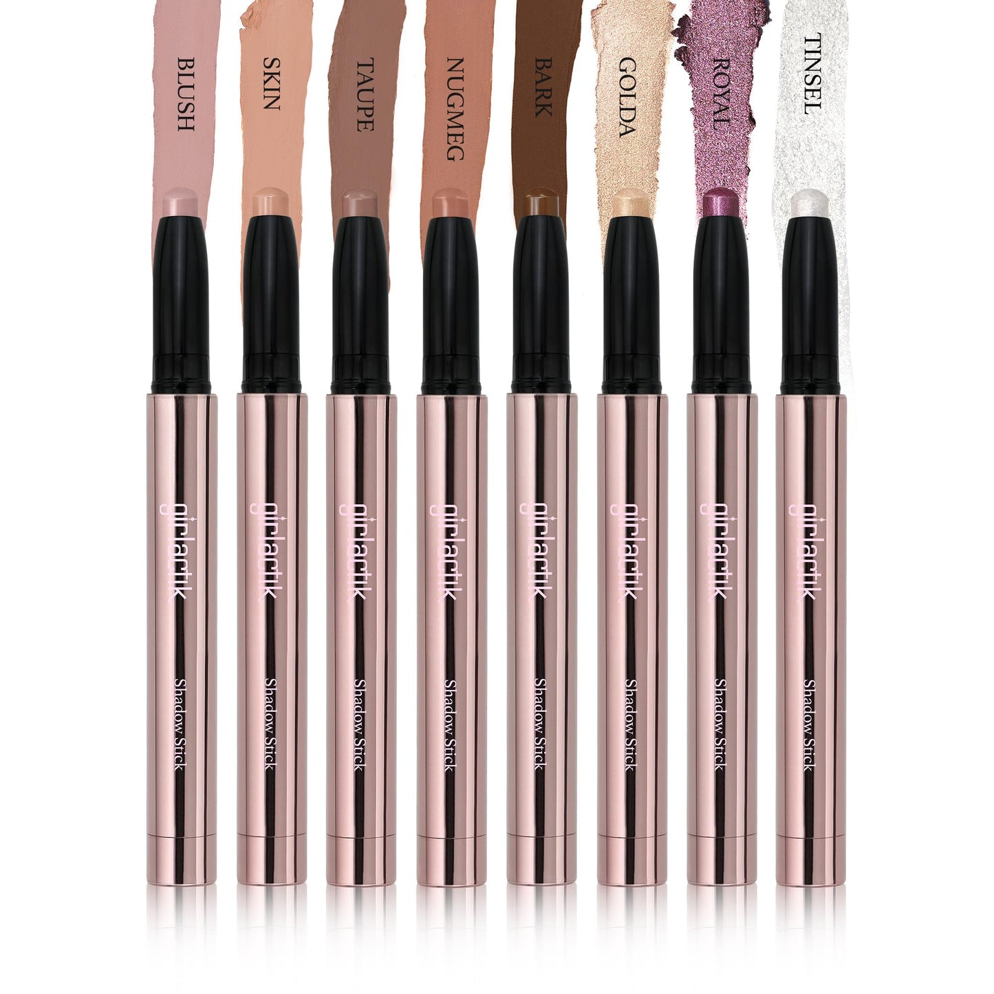Girlactik Shadow Stick – Long-Wearing Cream Eyeshadow Stick, Blendable & Smudge-Resistant Eye Makeup – Vegan, Cruelty-Free, Easy One-Swipe Application (Nutmeg)