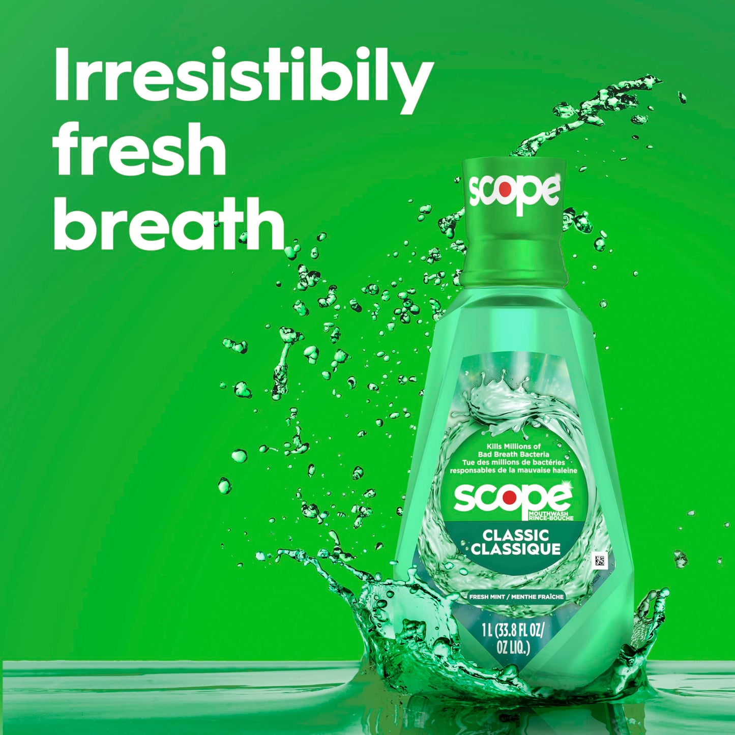 Crest Scope Classic Mouthwash, Original Formula, 500 Ml, 4 Count