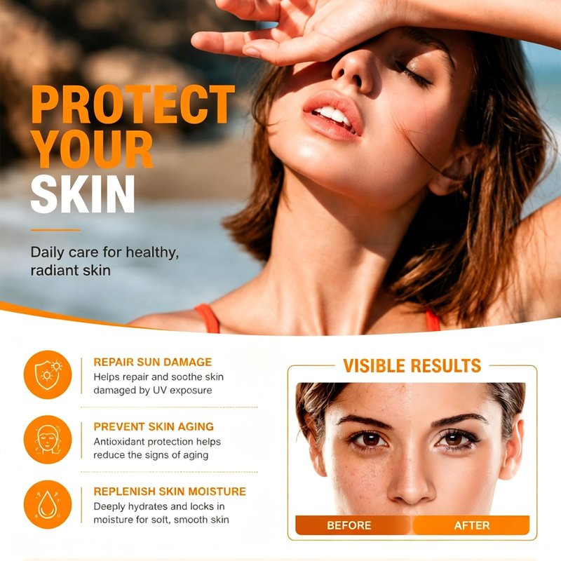 Sunscreen SPF 100, Sunscreen For Body & Face, Broad Spectrum SPF + Antioxidants, Oil Free, For Sun Sensitive Skin, Oxybenzone Free
