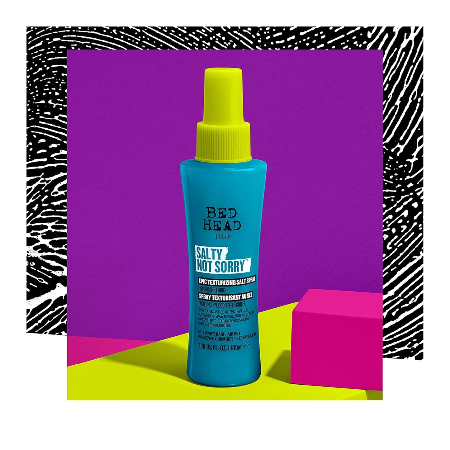 Bed Head Salty Not Sorry Texturizing Salt Spray - Effortless Natural Hairstyles, 3.38 fl oz