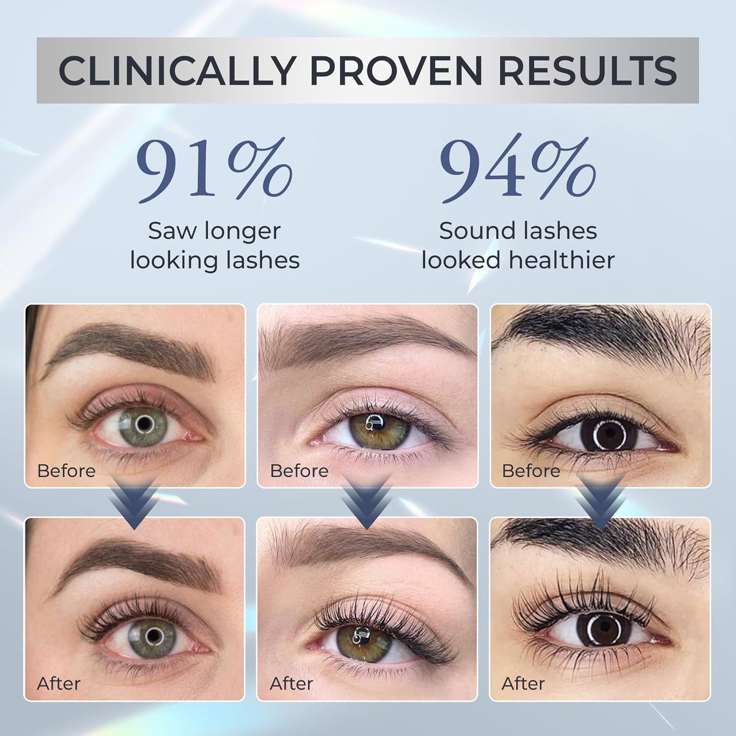 Abera Misan Eyelash Growth Serum - Natural Lash Booster with Red Ginseng & Biotin for Fuller, Longer Lashes | Safe for Sensitive Eyes (1 Box)