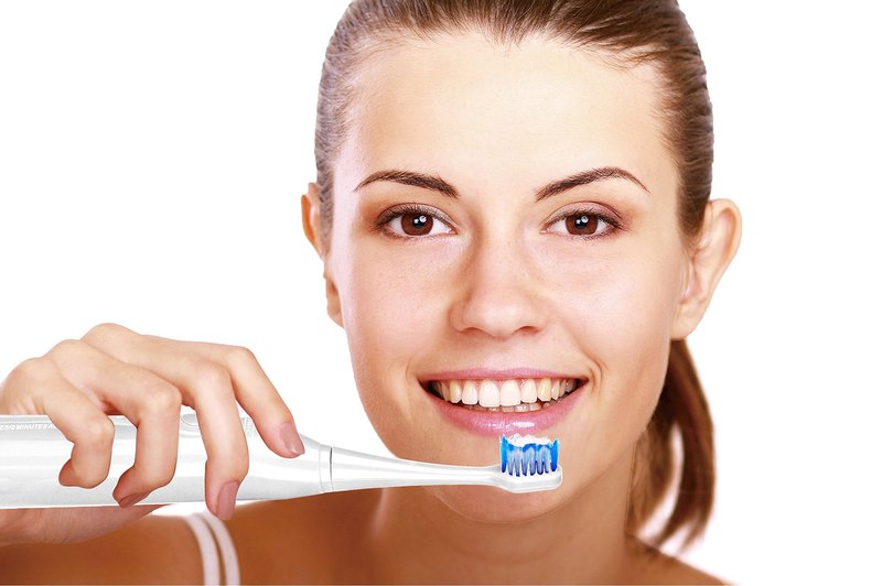 Pursonic S750 Sonic Toothbrush (White) — Smart Series Electronic Power Rechargeable Battery Toothbrus for Adults — 12 Bonus Brush Head