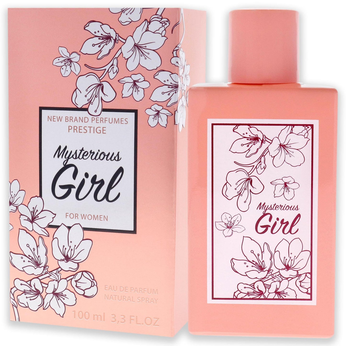 New Brand Perfumes Mysterious Girl Women 3.3 oz EDP Spray (Pack of 2)