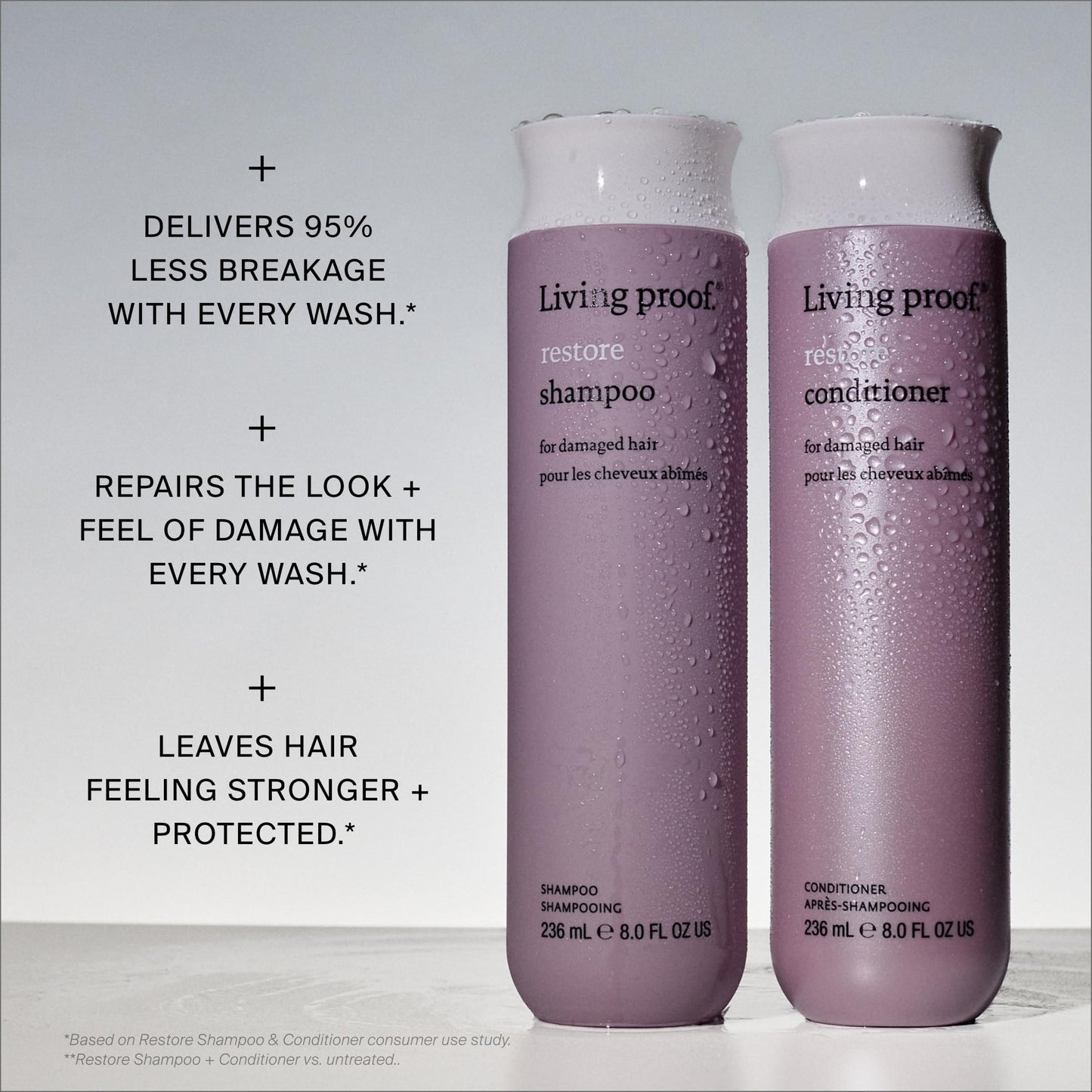 Living Proof Restore Shampoo Repairs & Strengthens, Adds Shine For All Hair Types, 8 oz