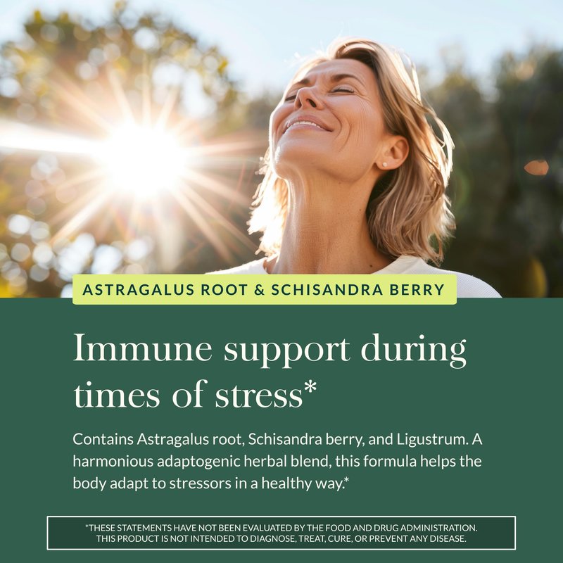 Gaia Herbs Astragalus Supreme - Immune & Antioxidant Support* - Herbal Supplement with Astragalus Root, Schisandra Berry & Ligustrum - 60 Vegan Liquid Phyto-Caps (30 Servings)