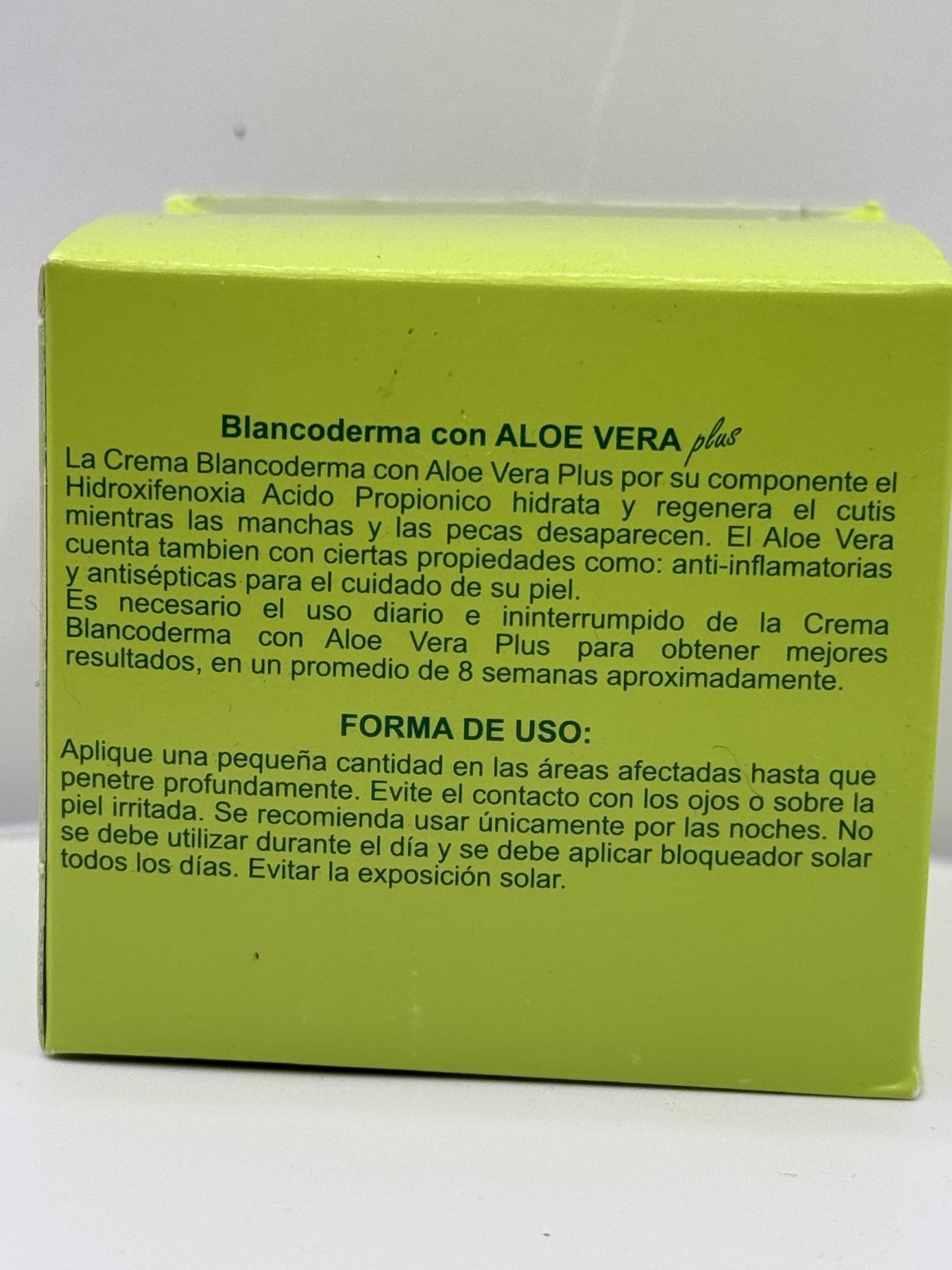 Skin Care Blancoderma Cream with Aloe Vera