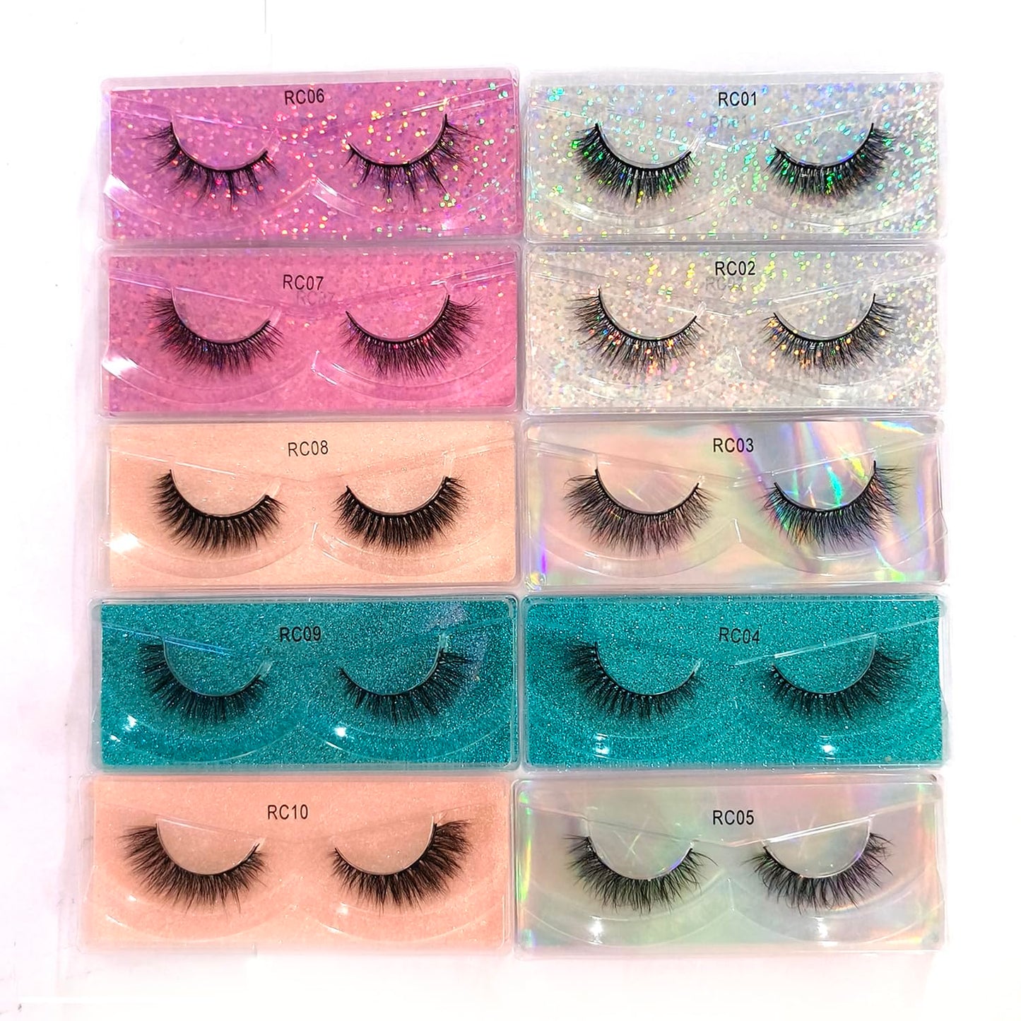 Ellazzle 30 Pairs False Eyelashes Natural, Wholesale 5D Fuffy Volume Lashes, Faux Mink Eyelash Bulk with Portable Boxes