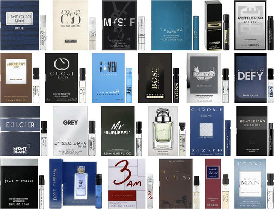 JRoBeauty Cologne High End Designer Fragrance Sampler Set for Men - (Pack of 9 Sample Vials)