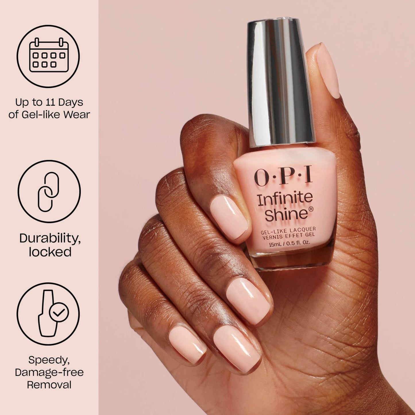 OPI Infinite Shine Crankin’ Holiday Jams | Opaque Dark Warm Brick Red Crème Long Wear Nail Polish | Good Enough to Treat Collection | Holiday 2025