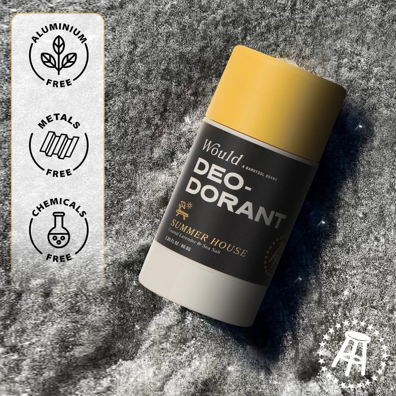 Would Aluminum Free Deodorant For Men - 2.85 Fl Oz Natural Deodorant For Men - Odor Protection, Natural Extracts, Essential Oils, Smooth Brandy & Madagascar Vanilla, 1