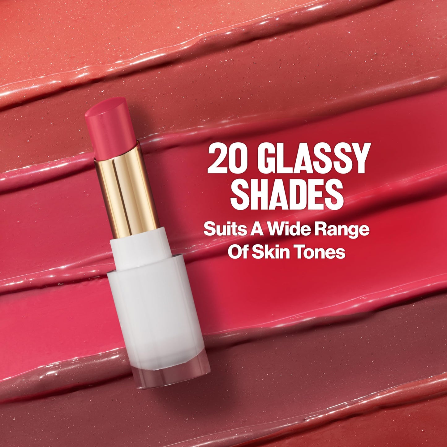 REVLON Super Lustrous Glass Shine Balm, Moisturizing Lip Makeup, Shiny Finish, Made with Hydrating and Nourishing Ingredients for Comfortable Wear, 0.15 oz