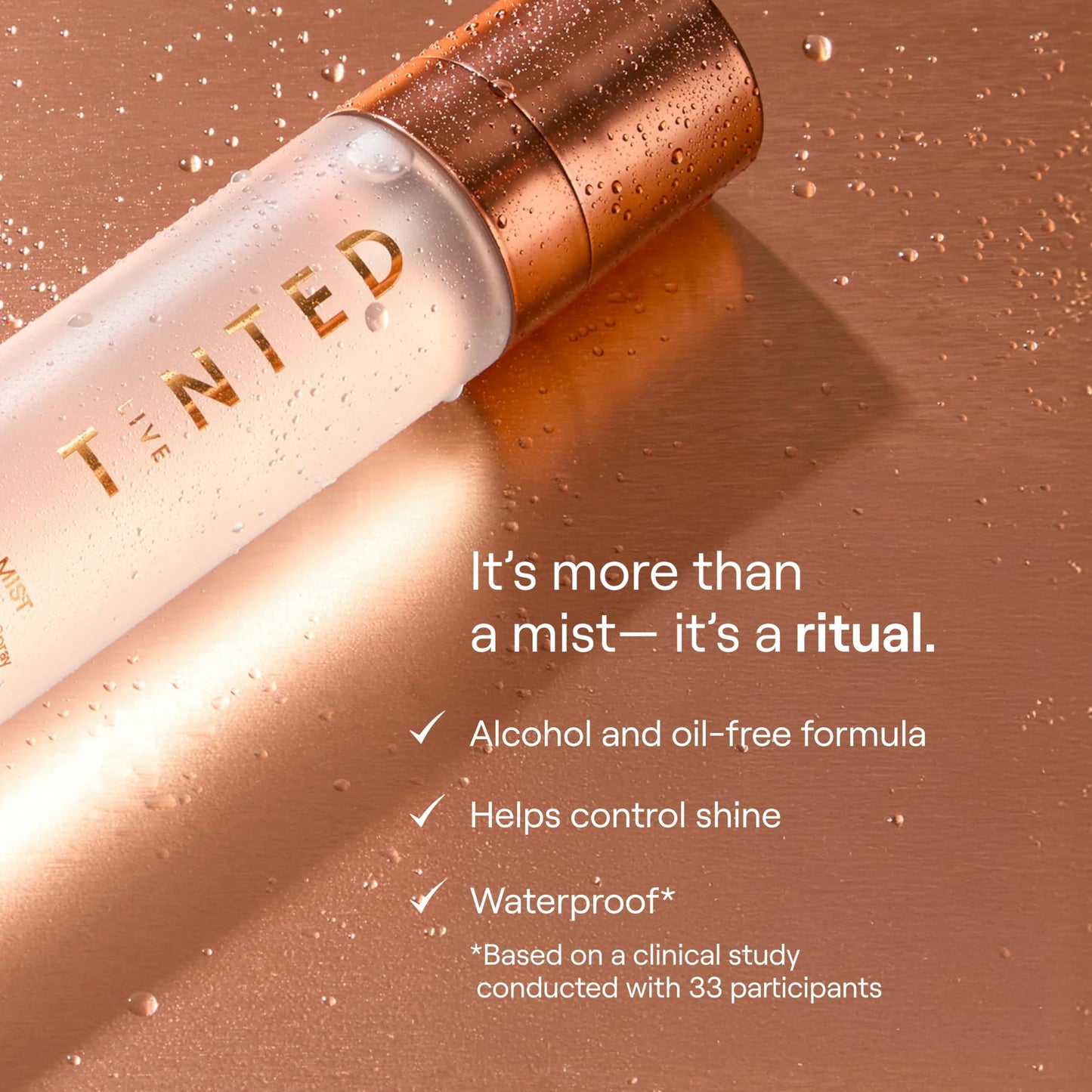 Live Tinted Ritual Mist Prep, Set, and Refresh Makeup Setting Spray - Long-Lasting Finish for Up to 16HR Wear - Lightweight and Waterproof Formula