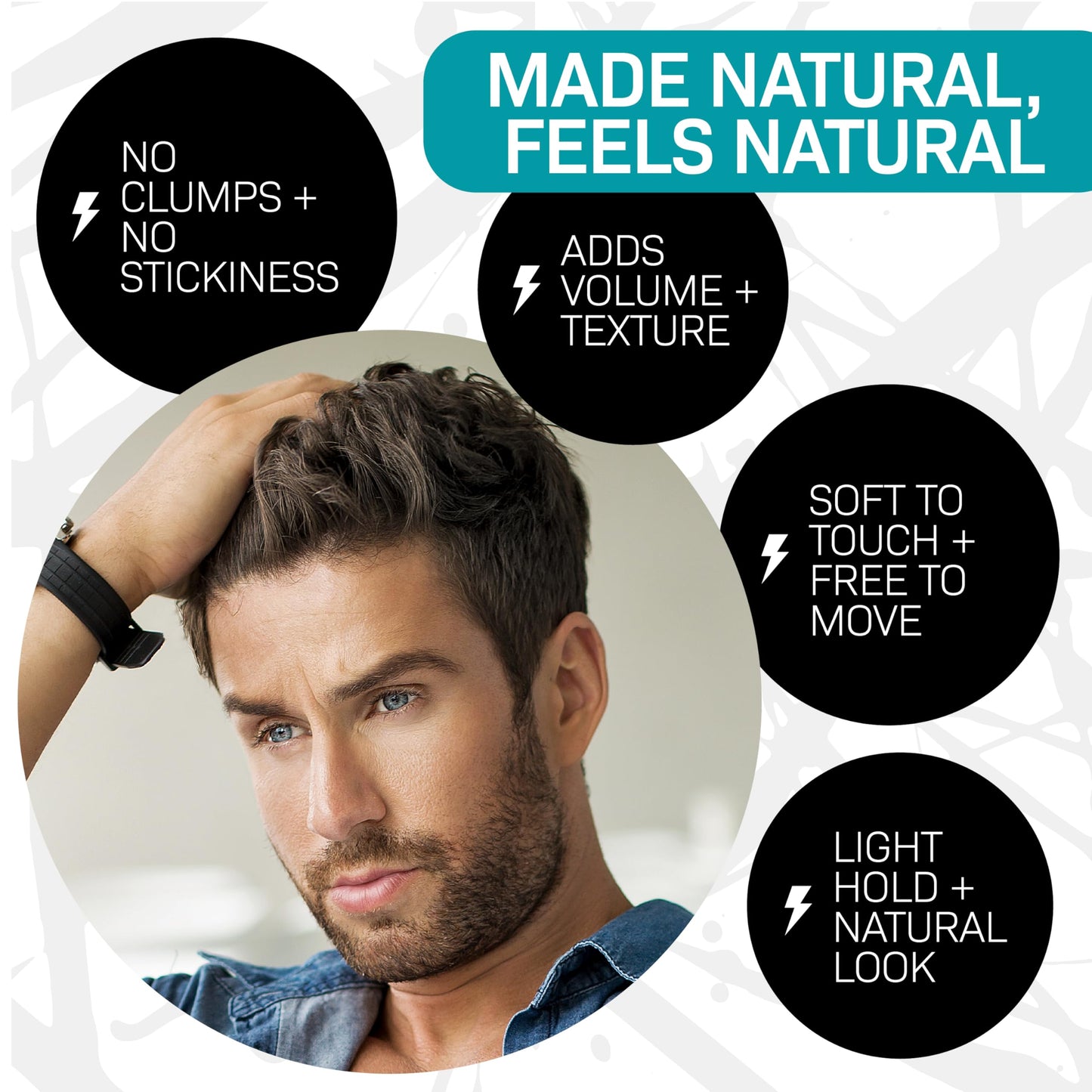 VOLT Surf Sea Salt Spray for Hair & Beard – Natural Volumizing & Texturizing Spray with Activated Charcoal, Sea Kelp & Green Tea – Aerosol-Free, Travel-Size, Aluminum Bottle
