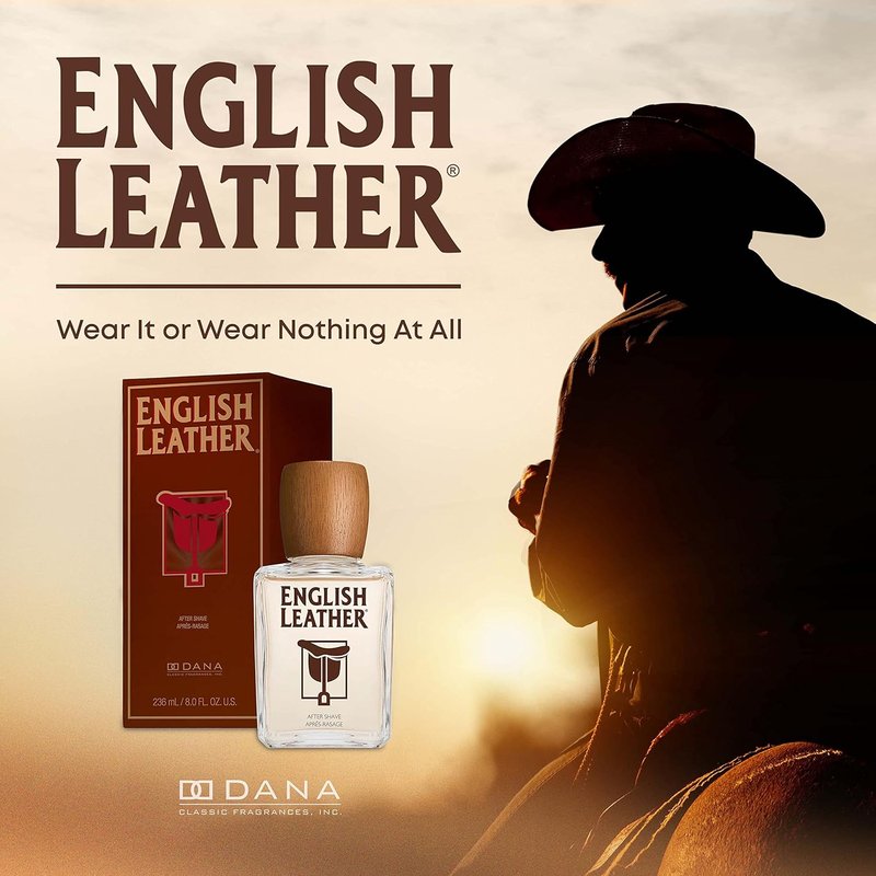 English Leather Aftershave Splash for Men - Classic Scent, Refreshing Formula