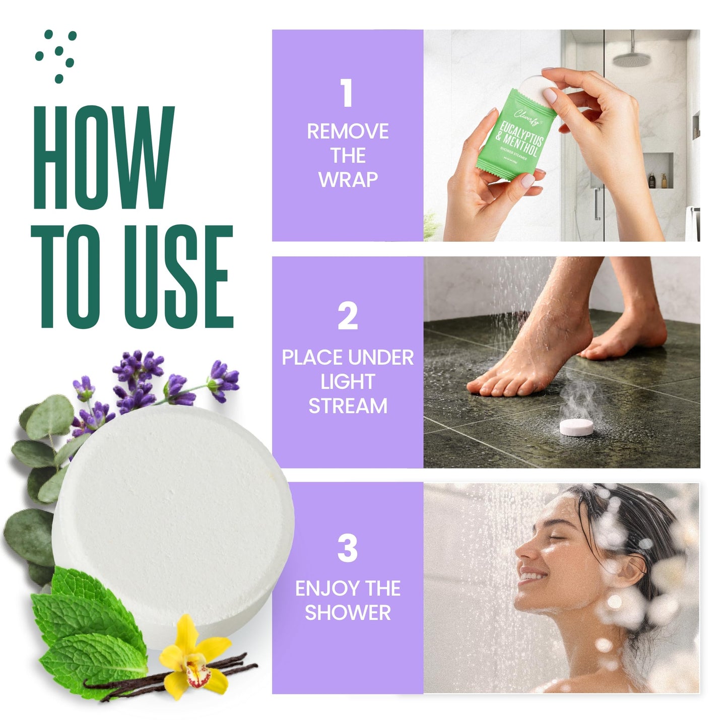 Cleverfy Shower Steamers Aromatherapy - Birthday Gifts for Women, Mom, Wife, Grandma, Her, Best Friend, Daughter, Sister, Teens & Girlfriend - 6 Tablets