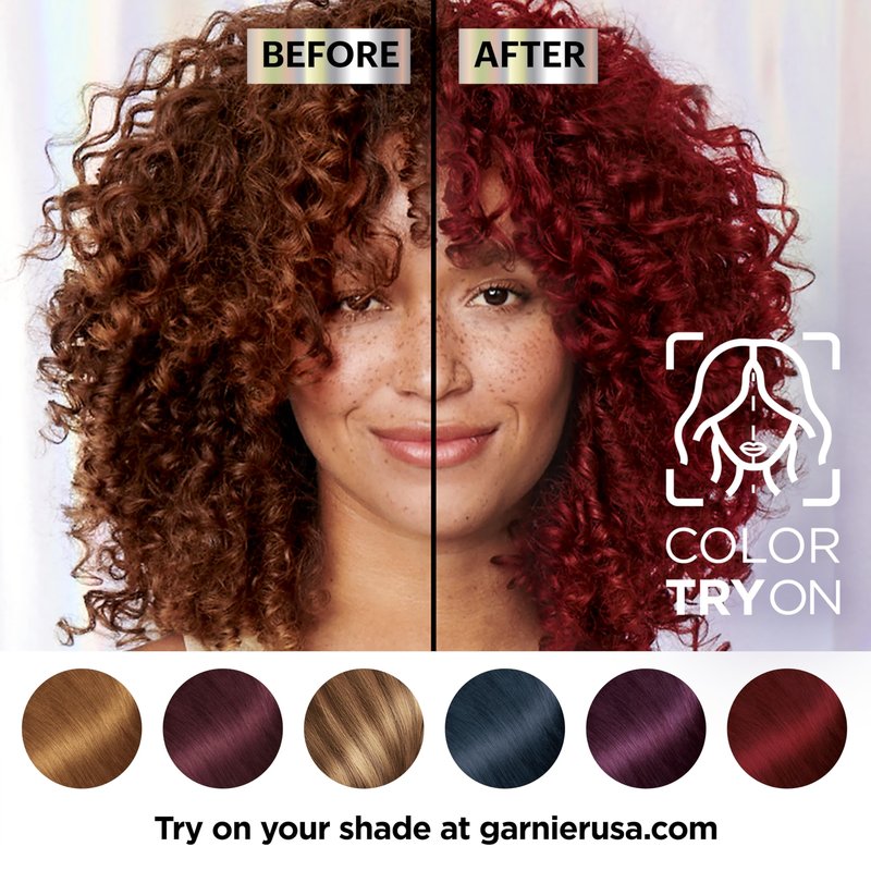 Garnier Nutrisse Ultra Color Hair Color, Permanent Hair Dye for Up to 8 Weeks of Bold, Vibrant, Fade-Resistant Results, Vegan & Cruelty-Free, RP1 Dark Intense Pink Red (Cherry Flamingo), 2 Count