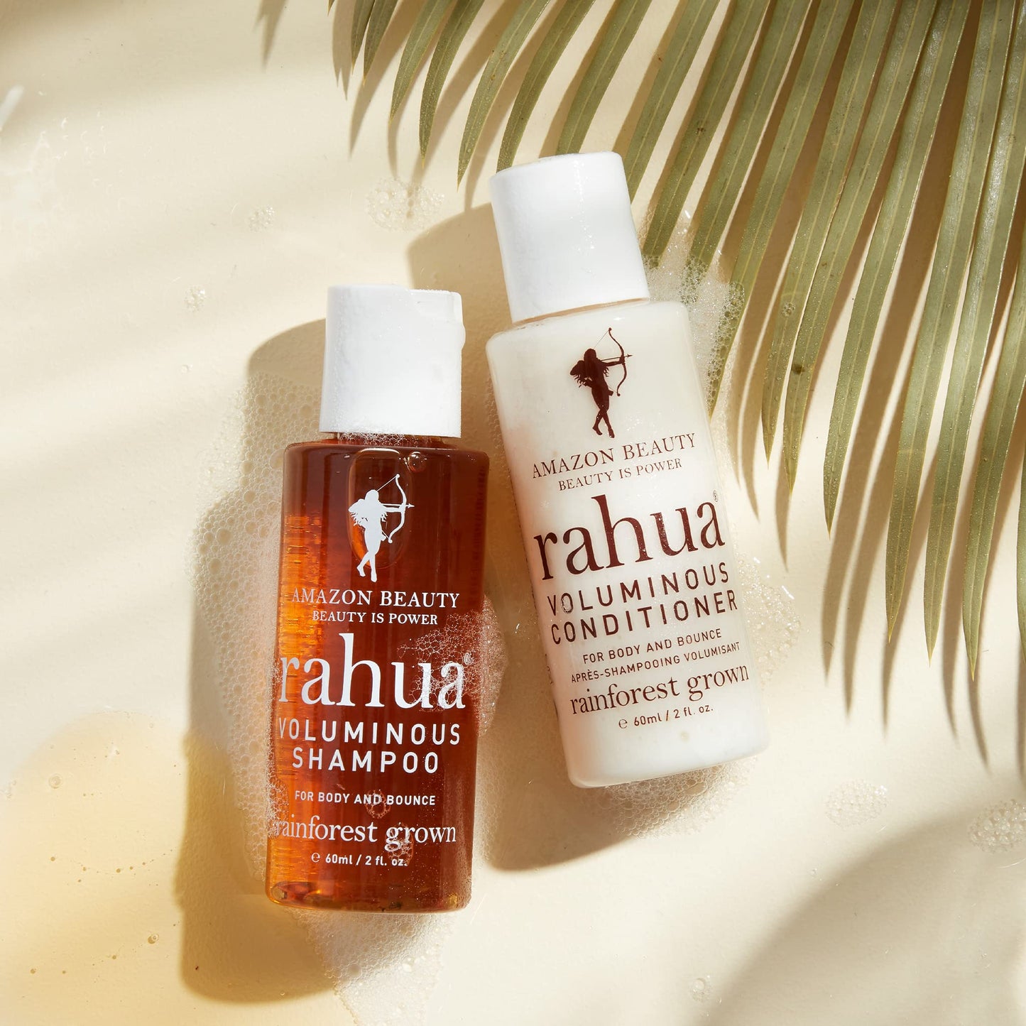 Rahua Voluminous Shampoo, Travel Size, Vegan Hair Care for Fine to Medium Hair, Gentle Cleansing Oil, Quinoa Protein, Green Tea, Aloe & Lemongrass, Lavender & Eucalyptus Scent, 2 Fl Oz
