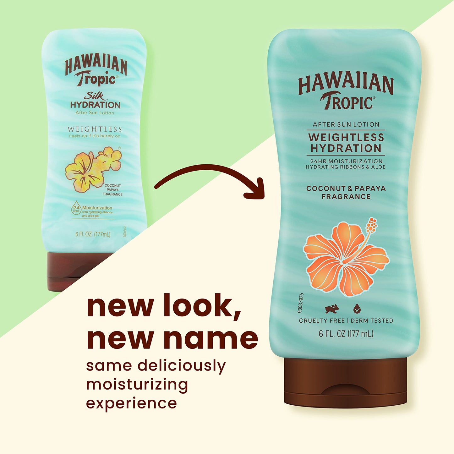 Hawaiian Tropic After Sun, Weightless Hydration Lotion with Aloe, 6oz (Pack of 1)