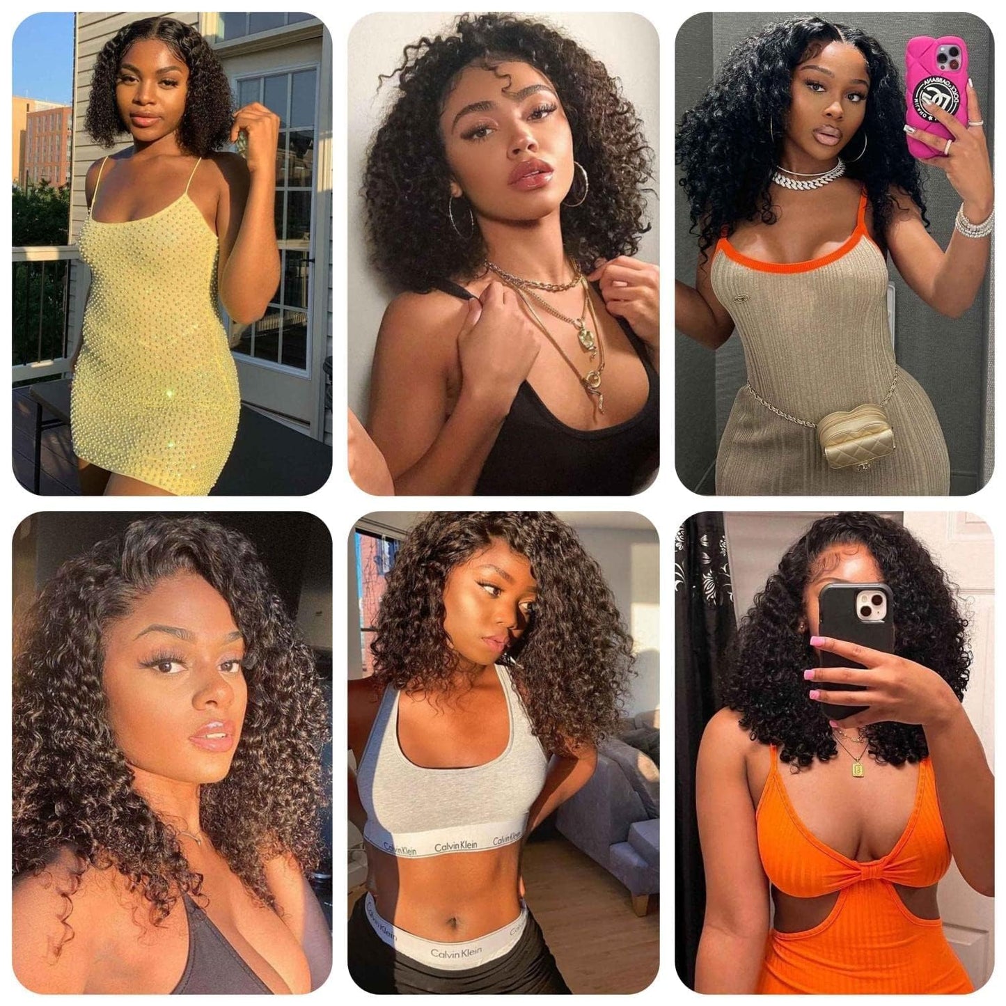 Potoki Short Bob Wig Human Hair 4x4 Glueless Wigs Human Hair Pre Plucked Pre Cut Deep Wave HD Lace Closure Human Hair Wigs For Black Women Curly Wig (12 Inch)