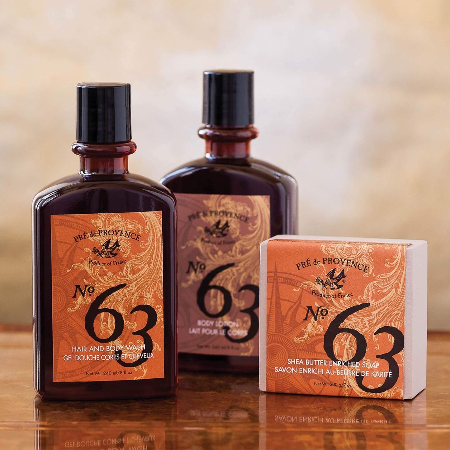 Pre de Provence No.63 Men's Lotion - Nourishing Hydrating Formula | 8.4 Fl Oz