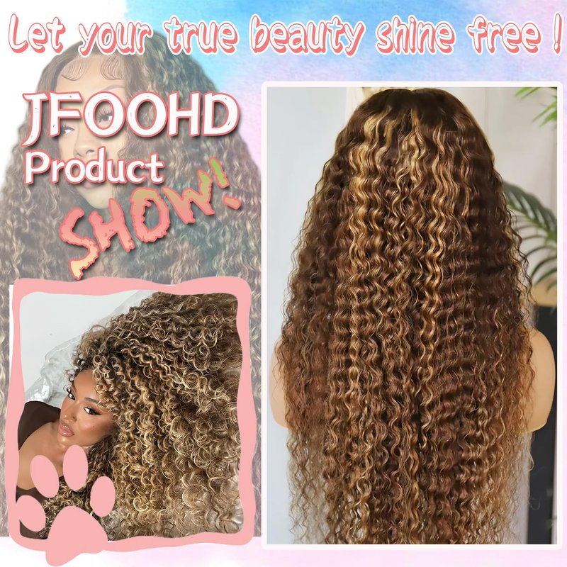 JFOOHD Blonde Bob Wig Human Hair 613 Lace Front Wig 13x4 HD Lace Frontal Straight Wigs Human Hair Pre Plucked With Baby Hair Short Bob Wigs for Women 180% Density 12 Inch