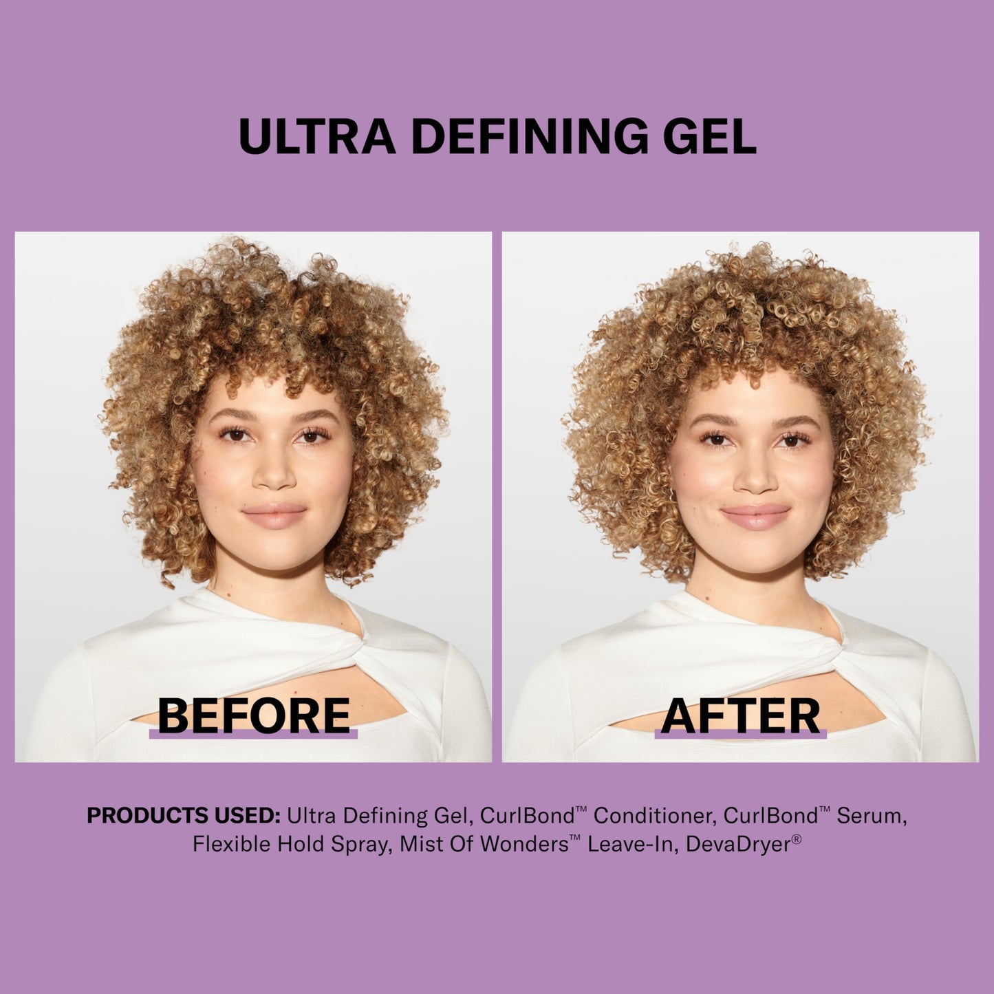 DevaCurl Ultra Defining Gel Strong Hold Non-Crunch Styler, Bright Breeze, 32 fl. oz